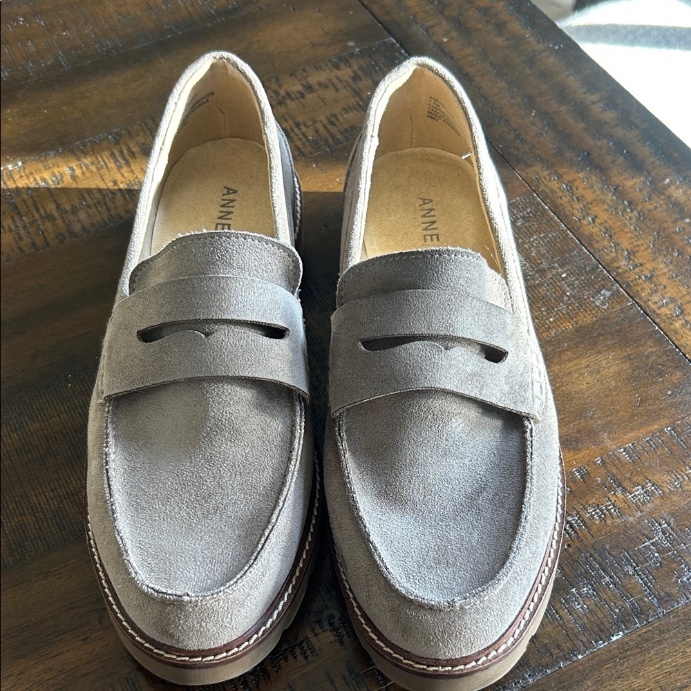 Anne Klein Suede Loafers